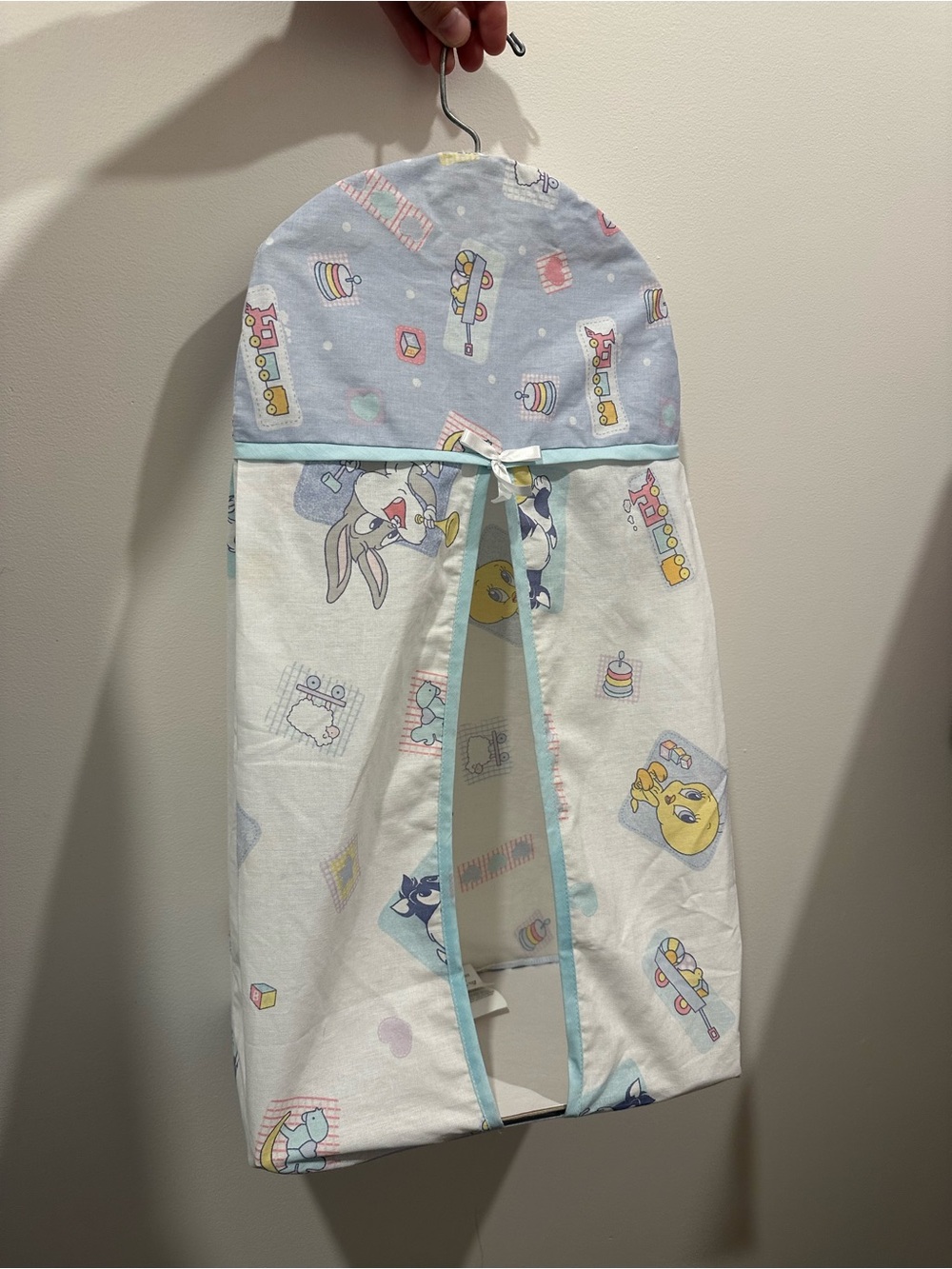 Vintage Looney Tunes Nursery Hanging Diaper Stacker